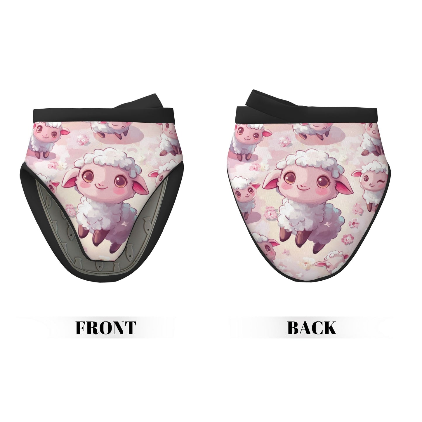 Cute Lamb - Printed Oven Mitt, 5.9 Inches (15cm), Heat - Resistant & Insulated Kitchen Protection Glove