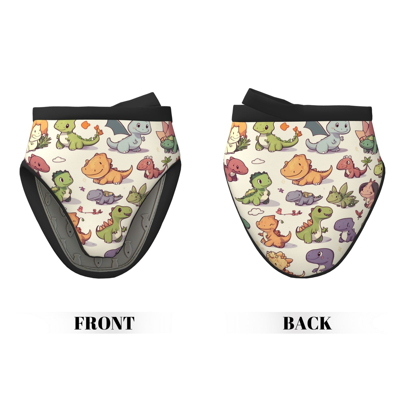 Cute Cartoon Dinosaur - Printed Oven Mitt, 5.9 Inches (15cm), Heat - Resistant & Insulated Kitchen Baking Protection Glove