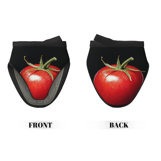 Creative Tomato Print Heat-Resistant Oven Mitt | 15×15cm Non-Slip Kitchen Glove