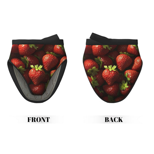 Creative Strawberry Print Oven Mitt | 15×15cm Heat-Resistant Non-Slip Kitchen Glove
