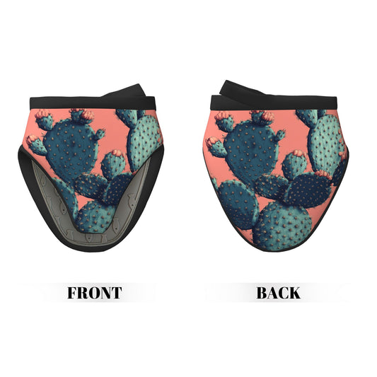 Cactus Pattern Heat-Resistant Oven Mitt | 15×15cm Non-Slip Silicone Kitchen Glove