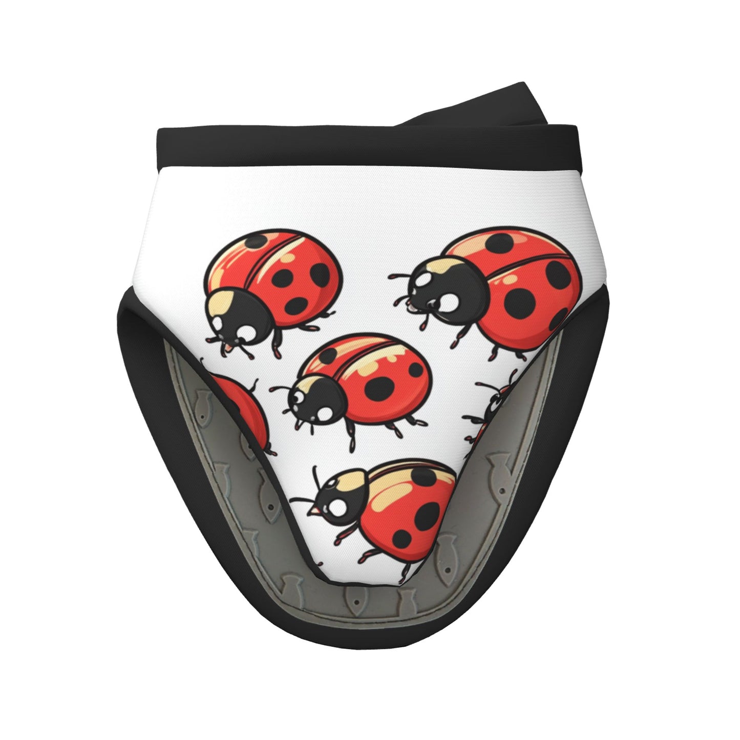 Cute Ladybug - Printed Heat - Resistant Oven Mitt, 5.9 Inches (15cm), Anti - Scald Kitchen Baking Glove