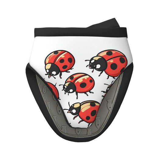 Cute Ladybug - Printed Heat - Resistant Oven Mitt, 5.9 Inches (15cm), Anti - Scald Kitchen Baking Glove