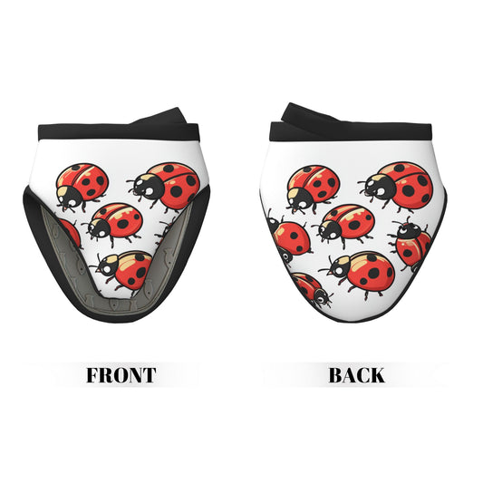 Cute Ladybug - Printed Heat - Resistant Oven Mitt, 5.9 Inches (15cm), Anti - Scald Kitchen Baking Glove