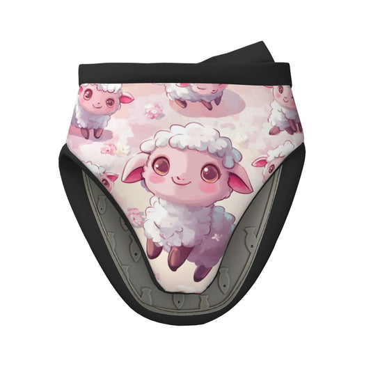 Cute Lamb - Printed Oven Mitt, 5.9 Inches (15cm), Heat - Resistant & Insulated Kitchen Protection Glove
