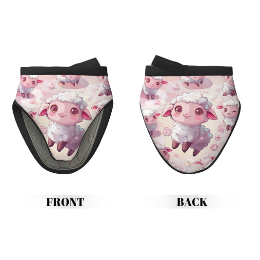 Cute Lamb - Printed Oven Mitt, 5.9 Inches (15cm), Heat - Resistant & Insulated Kitchen Protection Glove