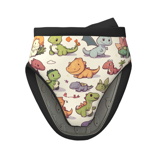 Cute Cartoon Dinosaur - Printed Oven Mitt, 5.9 Inches (15cm), Heat - Resistant & Insulated Kitchen Baking Protection Glove