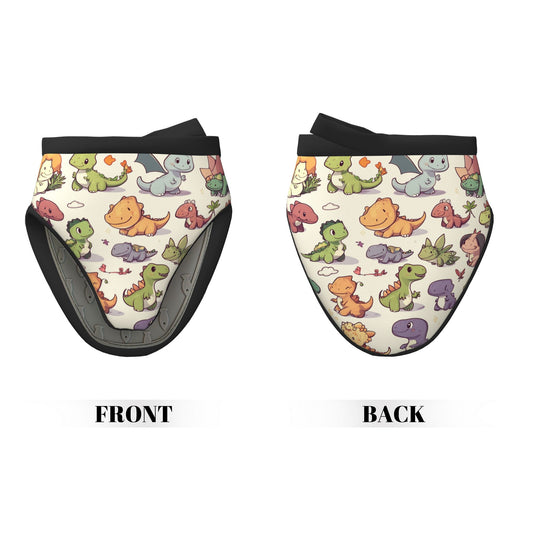 Cute Cartoon Dinosaur - Printed Oven Mitt, 5.9 Inches (15cm), Heat - Resistant & Insulated Kitchen Baking Protection Glove